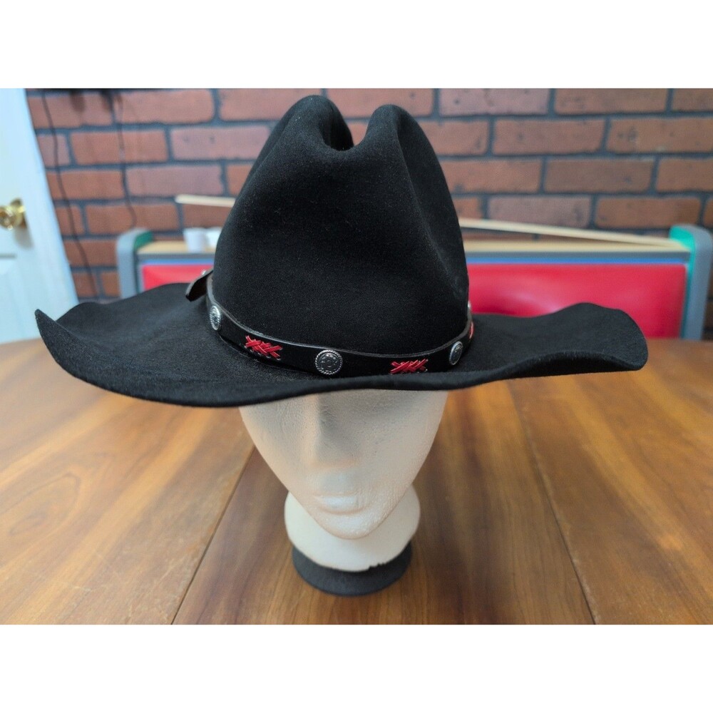 Resistol Black A4054 Cattleman 65 4X XXXX Beaver Sz 7 Long Oval Cowboy Hat Band